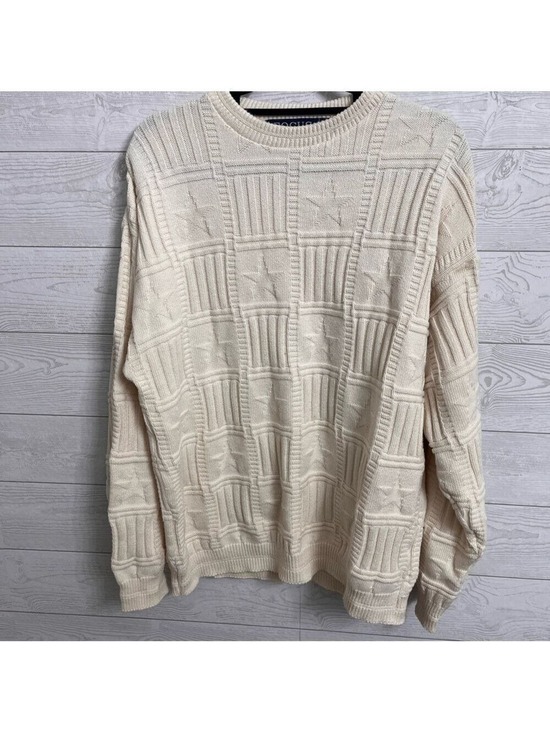 Focus American Other - Focus America Men’s Vintage Cream Colored Pullover Sweater. Size L